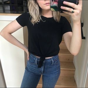 Madewell Front Tie Tee